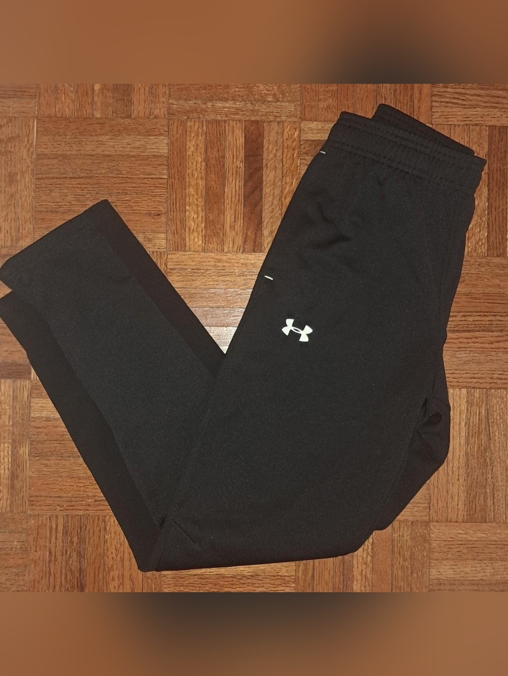 Under Armour Running Sweat Pants Taper Fitted Performance W/Pockets Youth Large